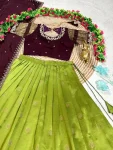 MODERN RANGOLI SILK EMBROIDERY WORK LEHENGA CHOLI WITH DUPATTA WEDDING WEAR WHOLESALE PRICE ETHNIC GARMENT (3)