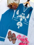 MODERN RAYON EMBROIDERY THREAD WORK CO-ORD SET OFFICE WEAR WHOLESALE PRICE ETHNIC GARMENT (2)