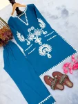 MODERN RAYON EMBROIDERY THREAD WORK CO-ORD SET OFFICE WEAR WHOLESALE PRICE ETHNIC GARMENT (2)