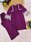 MODERN RAYON EMBROIDERY WORK CO-ORD SET DAILY WEAR WHOLESALE PRICE ETHNIC GARMENT (2)