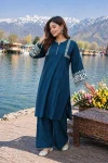 MODERN RAYON EMBROIDERY WORK CO-ORD SET RAMA