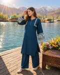MODERN RAYON EMBROIDERY WORK CO-ORD SET OFFICE WEAR WHOLESALE PRICE ETHNIC GARMENT (4)