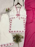 MODERN RAYON EMBROIDERY WORK TOP PALAZZO WITH DUPATTA FESTIVE WEAR WHOLESALE PRICE ETHNIC GARMENT (12)