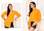 MODERN RINKAL COTTON PLAIN TOP YELLOW