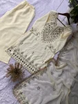 MODERN ROSE GOLD REAL MIRROR WITH EMBROIDERY WORK TOP PALAZZO WITH DUPATTA FESTIVE WEAR WHOLESALE PRICE ETHNIC GARMENT (2)
