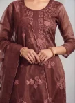 MODERN TWILL COTTON EMBROIDERY WORK TOP BOTTOM WITH DUPATTA FESTIVE WEAR WHOLESALE PRICE ETHNIC GARMENT (7)
