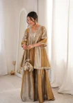 MODERN TWO TONE TISSUE CODING EMBROIDERED & MIRROR WORK LACE WORK TOP PALAZZO WITH BATWA FESTIVE WEAR WHOLESALE PRICE ETHNIC GARMENT (2)
