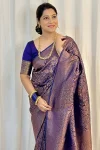 MOST PICKED LICHI SILK JACQUARD WORK SAREE WITH UNSTITCHED BLOUSE FESTIVE WEAR WHOLESALE PRICE ETHNIC GARMENT (4)