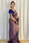 MOST PICKED LICHI SILK JACQUARD WORK SAREE WITH UNSTITCHED BLOUSE FESTIVE WEAR WHOLESALE PRICE ETHNIC GARMENT (4)