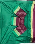 MOST PICKED LICHI SILK JACQUARD WORK SAREE WITH UNSTITCHED BLOUSE FESTIVE WEAR WHOLESALE PRICE ETHNIC GARMENT (2)