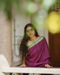 MOST PICKED LICHI SILK JACQUARD WORK SAREE WITH UNSTITCHED BLOUSE FESTIVE WEAR WHOLESALE PRICE ETHNIC GARMENT (2)