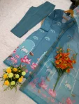 NEW ARRIVAL COTTON DIGITAL PRINT WORK TOP BOTTOM WITH DUPATTA FESTIVE WEAR WHOLESALE PRICE ETHNIC GARMENT (2)