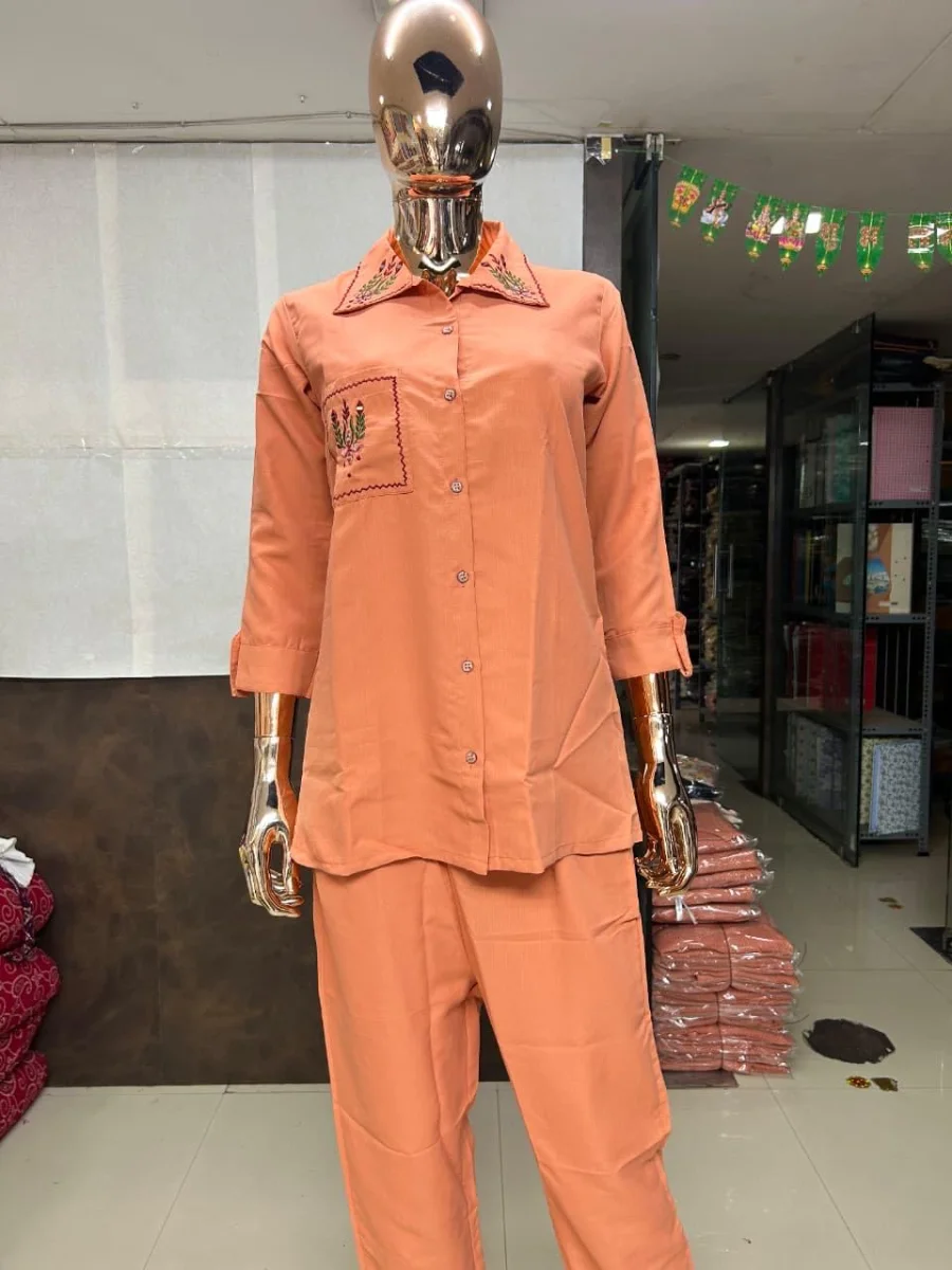 NEW ARRIVAL COTTON HANDWORK CO-ORD SET FESTIVE WEAR WHOLESALE PRICE ETHNIC GARMENT (15)