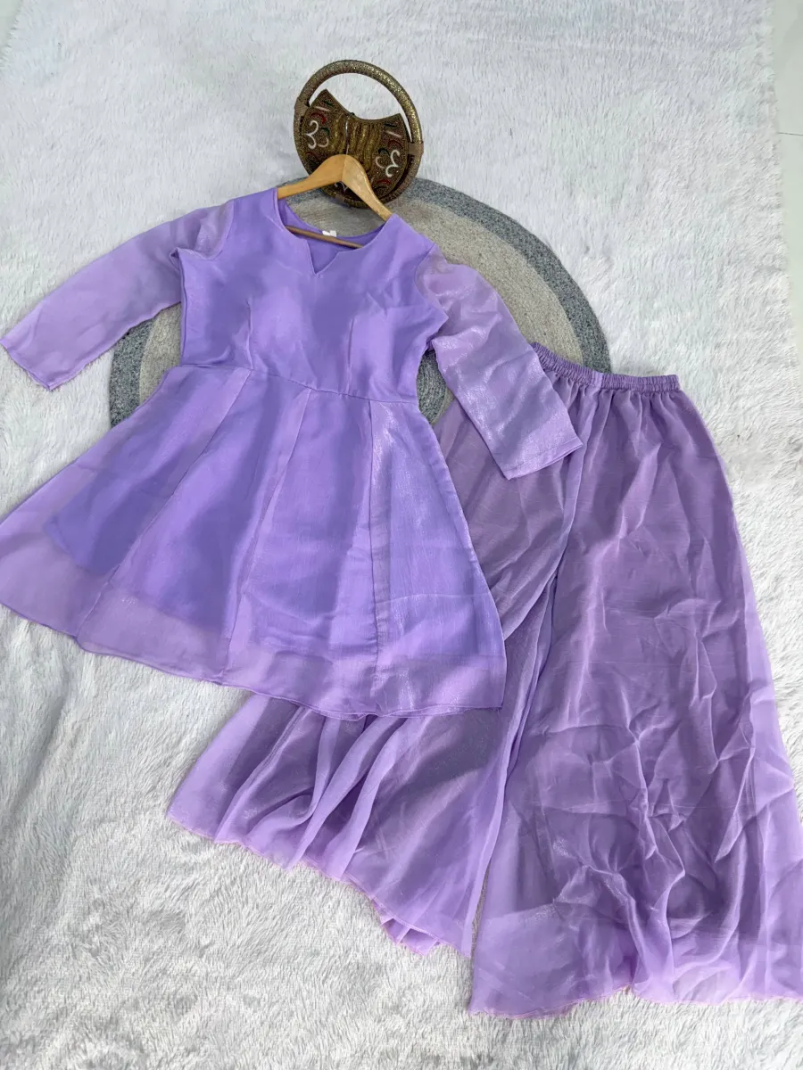 NEW ARRIVAL CRUNCHY SILK PLAIN TOP PALAZZO WITH DUPATTA FESTIVE WEAR WHOLESALE PRICE ETHNIC GARMENT (12)