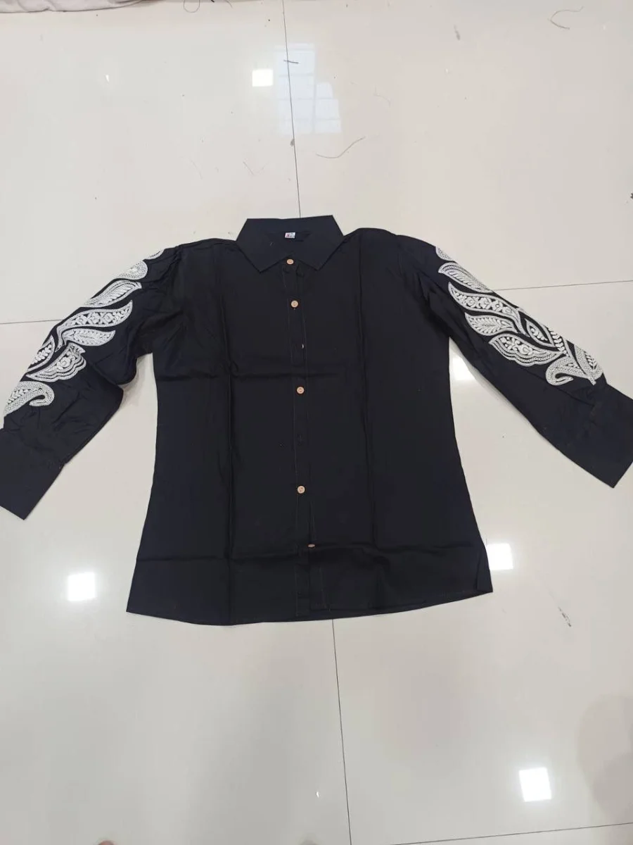 NEW ARRIVAL DHABU COTTON HAND EMBROIDERY BUTTA WORK ONLY TOP CASUAL WEAR WHOLESALE PRICE ETHNIC GARMENT (5)
