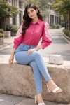 NEW ARRIVAL DHABU COTTON HAND EMBROIDERY BUTTA WORK ONLY TOP DAILY WEAR WHOLESALE PRICE ETHNIC GARMENT (2)