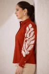 NEW ARRIVAL DHABU COTTON HAND EMBROIDERY BUTTA WORK ONLY TOP DAILY WEAR WHOLESALE PRICE ETHNIC GARMENT (5)