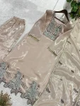 NEW ARRIVAL GMY SILK EMBROIDERY WITH CUT WORK TOP BOTTOM WITH DUPATTA FESTIVE WEAR WHOLESALE PRICE ETHNIC GARMENT (5)