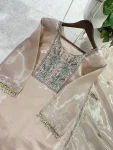 NEW ARRIVAL GMY SILK EMBROIDERY WITH CUT WORK TOP BOTTOM WITH DUPATTA FESTIVE WEAR WHOLESALE PRICE ETHNIC GARMENT (5)