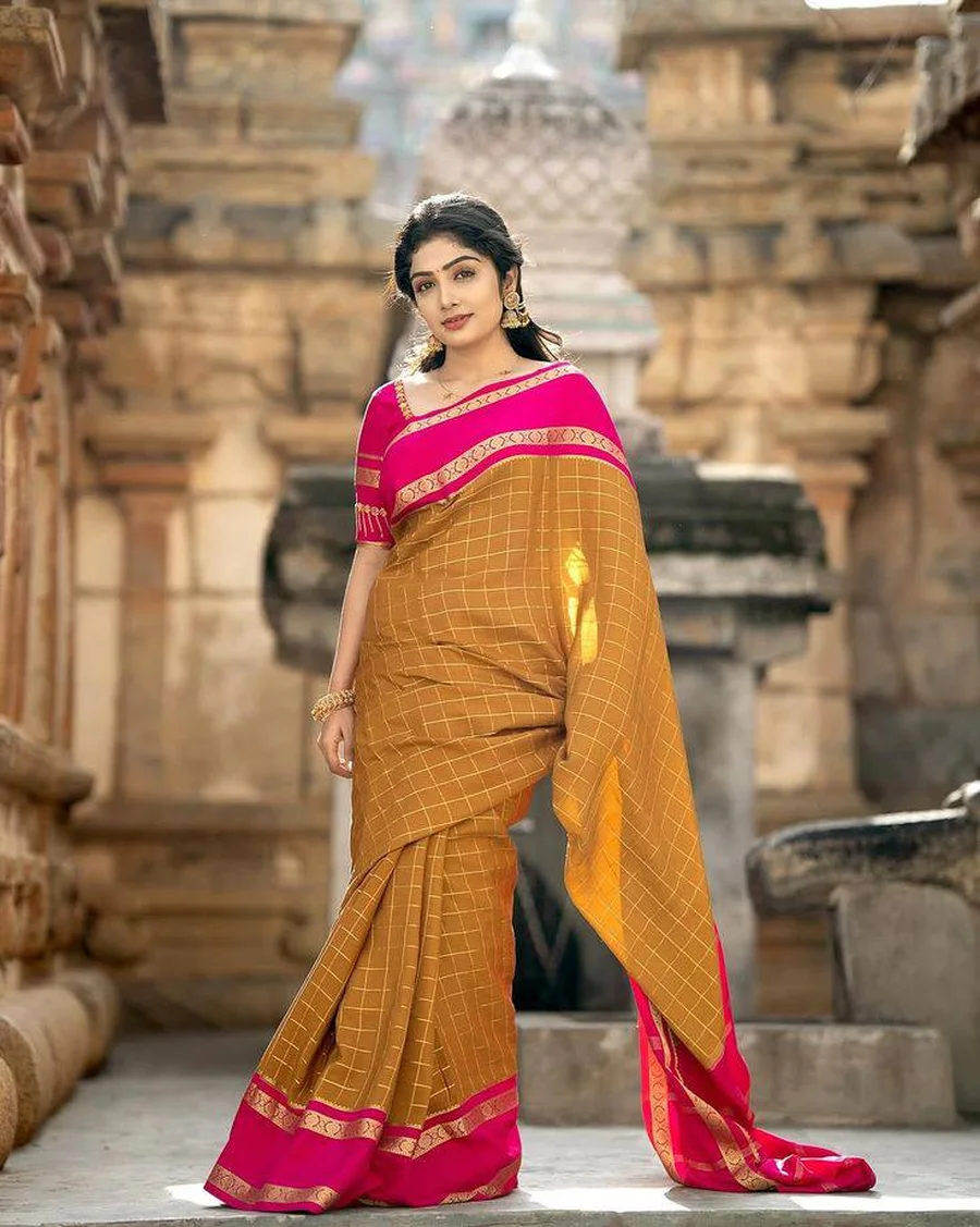 NEW ARRIVAL LICHI SILK JACQUARD WORK SAREE WITH UNSTITCHED BLOUSE FESTIVE WEAR WHOLESALE PRICE ETHNIC GARMENT (6)