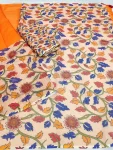 NEW ARRIVAL LINEN COTTON KALAMAKARI PRINTED WORK SAREE WITH UNSTITCHED BLOUSE DAILY WEAR WHOLESALE PRICE ETHNIC GARMENT (3)