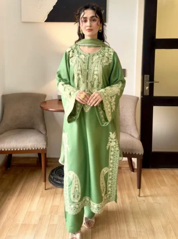 NEW ARRIVAL ORGANZA SILK EMBROIDERY WORK TOP PALAZZO WITH DUPATTA PISTA