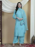 NEW ARRIVAL RAYON EMBROIDERY WORK TOP PALAZZO WITH DUPATTA DAILY WEAR WHOLESALE PRICE ETHNIC GARMENT (3)