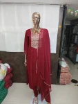 NEW ARRIVAL RAYON SEQUENCE EMBROIDERY WORK TOP BOTTOM WITH DUPATTA FESTIVE WEAR WHOLESALE PRICE ETHNIC GARMENT (5)