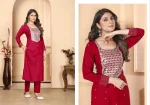 NEW ARRIVAL RAYON SEQUENCE EMBROIDERY WORK TOP BOTTOM WITH DUPATTA FESTIVE WEAR WHOLESALE PRICE ETHNIC GARMENT (5)