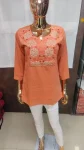 NEW ARRIVAL RINKAL COTTON EMBROIDERY WORK ONLY TOP DAILY WEAR WHOLESALE PRICE ETHNIC GARMENT (5)