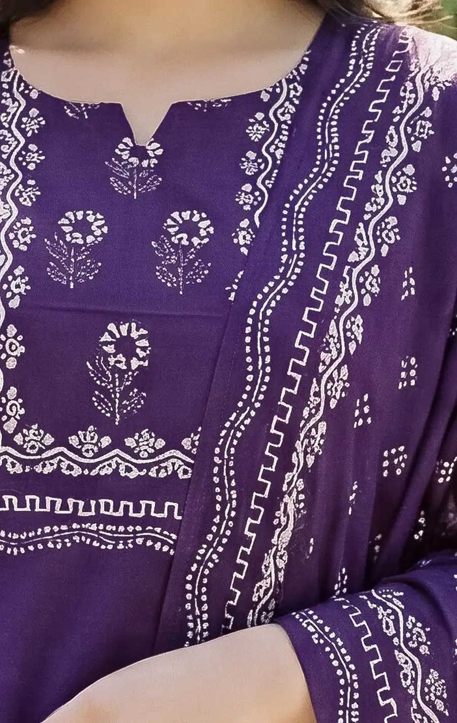 ODERN MUSLIN POSITION HAND PRINTED WORK TOP BOTTOM WITH DUPATTA DAILY WEAR WHOLESALE PRICE ETHNIC GARMENT (6)