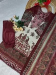 RICH LOOK COTTON PRINT WITH EMBROIDERY SEQUENCE WORK TOP BOTTOM WITH DUPATTA FESTIVE WEAR WHOLESALE PRICE ETHNIC GARMENT (2)