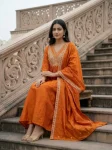 RICH LOOK CP VICHITRA EMBROIDERY WORK TOP BOTTOM WITH DUPATTA FESTIVE WEAR WHOLESALE PRICE ETHNIC GARMENT (2)