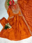 RICH LOOK CP VICHITRA EMBROIDERY WORK TOP BOTTOM WITH DUPATTA FESTIVE WEAR WHOLESALE PRICE ETHNIC GARMENT (2)