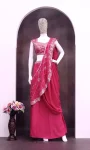 RICH LOOK CREPE SILK EMBROIDERY SEQUENCE WORK LEHENGA SAREE WITH STITCHED BLOUSE PARTY WEAR WHOLESALE PRICE ETHNIC GARMENT (2)