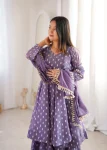 RICH LOOK CRUNCHY SILK JACQUARD BUTTI WORK TOP PALAZZO WITH DUPATTA WEDDING WEAR WHOLESALE PRICE ETHNIC GARMENT (6)