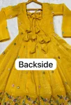 RICH LOOK CRUNCHY SILK SEQUENCE MULTI EMBROIDERY WORK GOWN PALAZZO WITH DUPATTA WEDDING WEAR WHOLESALE PRICE ETHNIC GARMENT (2)