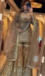RICH LOOK FENDY CRUSH SILK SEQUENCE EMBROIDERY WORK TOP SHARARA WITH DUPATTA FESTIVE WEAR WHOLESALE PRICE ETHNIC GARMENT (3)