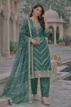 RICH LOOK FENDY SILK EMBROIDERY SEQUENCE WORK TOP PALAZZO WITH DUPATTA RAMA