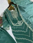 RICH LOOK FENDY SILK EMBROIDERY SEQUENCE WORK TOP PALAZZO WITH DUPATTA WEDDING WEAR WHOLESALE PRICE ETHNIC GARMENT (11)