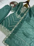 RICH LOOK FENDY SILK EMBROIDERY SEQUENCE WORK TOP PALAZZO WITH DUPATTA WEDDING WEAR WHOLESALE PRICE ETHNIC GARMENT (11)
