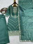 RICH LOOK FENDY SILK EMBROIDERY SEQUENCE WORK TOP PALAZZO WITH DUPATTA WEDDING WEAR WHOLESALE PRICE ETHNIC GARMENT (11)