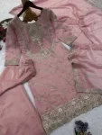 RICH LOOK FENDY SILK EMBROIDERY SEQUENCE WORK TOP PALAZZO WITH DUPATTA WEDDING WEAR WHOLESALE PRICE ETHNIC GARMENT (3)