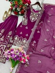 RICH LOOK GEORGETTE EMBROIDERY 5 MM SEQUENCES WORK TOP PALAZZO WITH DUPATTA WEDDING WEAR WHOLESALE PRICE ETHNIC GARMENT (3)