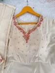 RICH LOOK GEORGETTE HANDWORK GOWN BOTTOM WITH DUPATTA WEDDING WEAR WHOLESALE PRICE ETHNIC GARMENT (3)