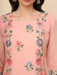 RICH LOOK GEORGETTE LUCKNOWI CHIKANKARI WORK ONLY KURTI FESTIVE WEAR WHOLESALE PRICE ETHNIC GARMENT (14)