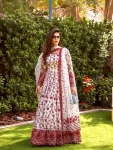 RICH LOOK GEORGETTE & ORGANZA EMBROIDERY WORK GOWN BOTTOM WITH DUPATTA WEDDING WEAR WHOLESALE PRICE ETHNIC GARMENT (2)