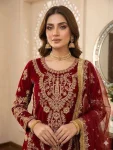 RICH LOOK GEORGETTE SEQUENCE EMBROIDERY WITH DIAMOND WORK TOP PALAZZO WITH DUPATTA FESTIVE WEAR WHOLESALE PRICE ETHNIC GARMENT (2)