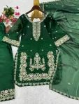 RICH LOOK GMY SILK EMBROIDERY AND SEQUENCE WORK TOP PATIYALA WITH DUPATTA FESTIVE WEAR WHOLESALE PRICE ETHNIC GARMENT (11)