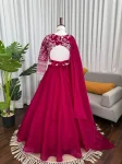 RICH LOOK JMC SILK PLAIN LEHENGA WITH CODING DORI WITH SEQUENCE WORK UNSTITCHED CHOLI AND DUPATTA PARTY WEAR WHOLESALE PRICE ETHNIC GARMENT (5)